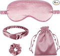 4Pcs Silk Sleep Masks Satin Eye Mask Silky Eyes Cover Blindfold Eyeshade by WJingYiJia