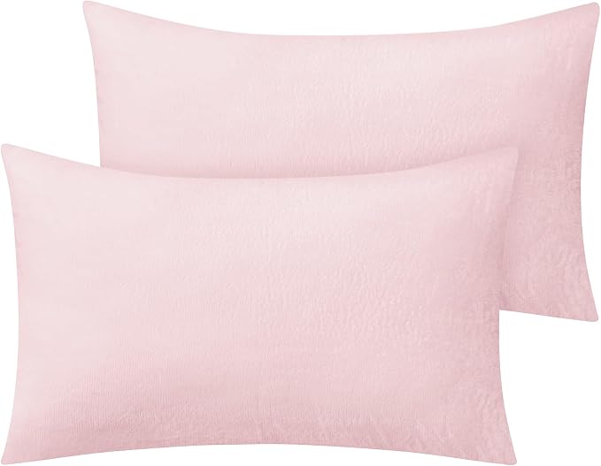 BEDELITE Flannel Pillow Cases Queen Size Set of 2, Super Soft Fleece Pillowcases by BEDELITE