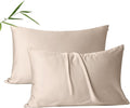2 Pack Cooling Pillow Cases, Viscose Derived from Bamboo Pillow Protectors by ShunjieHome