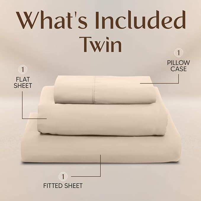Utopia Bedding Twin Sheet Set – 3 Piece Bed Sheets - Image 3