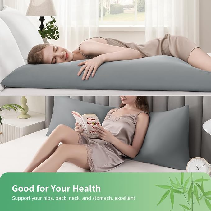 Body Pillowcase, Cooling Viscose from Bamboo Pillow Cover - Image 2