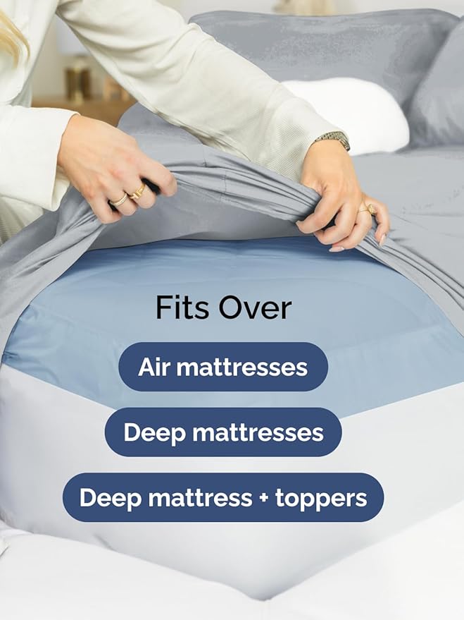 Extra Deep Split King Fitted Sheet - Image 6
