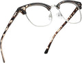 Blue Light Blocking Glasses Vintage Half Frame UV Clear Lens Anti Eyestrain by AOMASTE