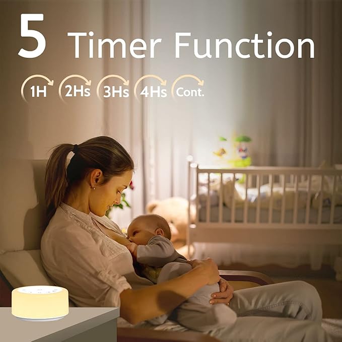 Soother Sleep Sound Machine Night Light White Noise Machine - Image 5