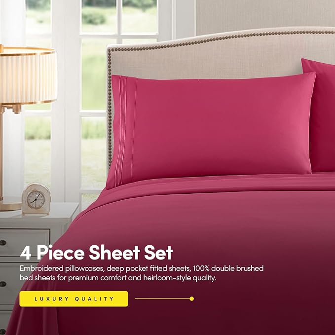 RV Short Queen Sheet Set with Built-In Sheet Straps - Image 2