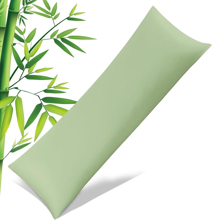 Body Pillowcase with Zipper Cooling Viscose from Bamboo Zippered Pillowcases by JamRest