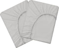 HBHLFZ Twin Fitted Sheet Only 2 Pack, Soft Breathable Bottom Sheet by HBHLFZLuxuryHomeLife
