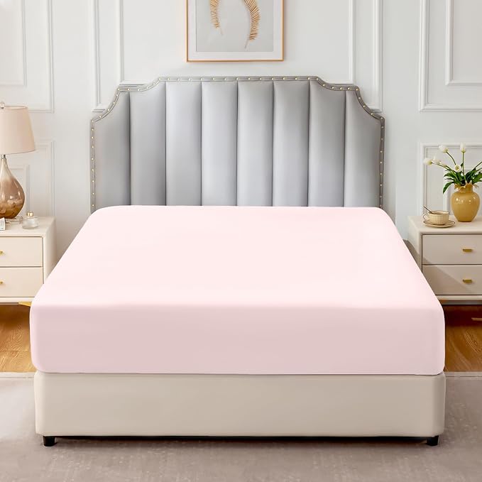 FreshCulture Pure Cotton Fitted Sheets King Size, 300 Thread Count Percale - Image 2
