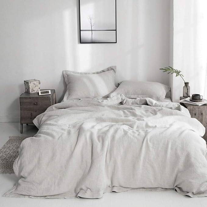 Simple&Opulence 100% French Flax Linen Duvet Cover Set by SimpleOpulence