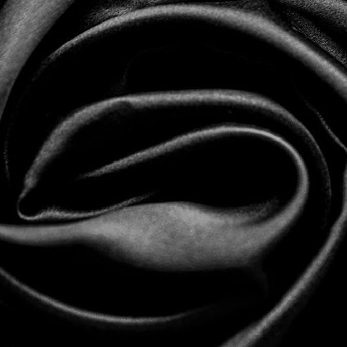 Hypoallergenic Pillow Case Made in USA, Premium Black Silk Pillow Cases - Image 7