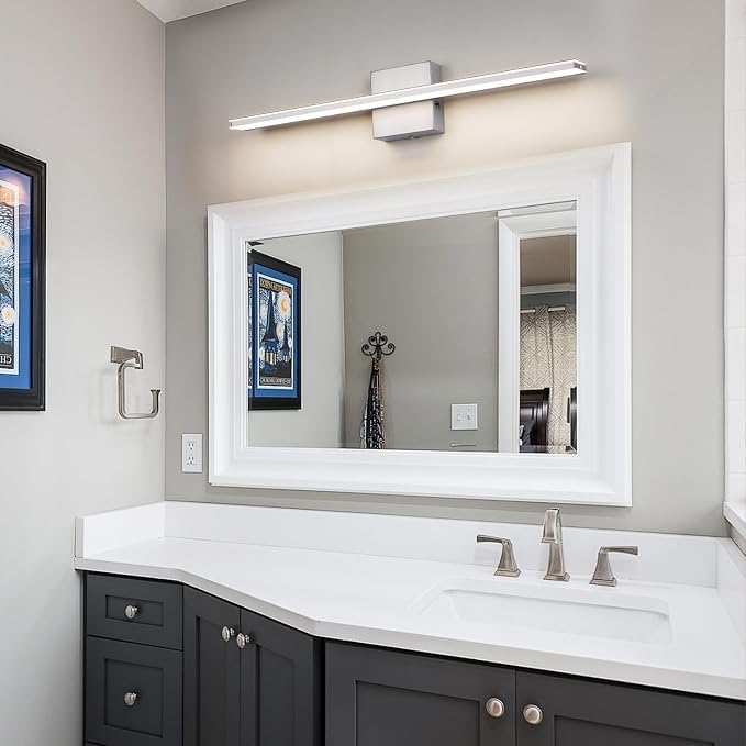 LED Modern Bathroom Light Fixtures 18W Brushed Nickel Vanity Lights Bar 5CCT - Image 4