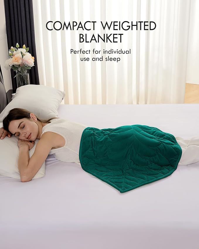 Kaisa Weighted Lap Blanket 3 lbs 23" x 29", Cozy Luxury Crystal Velvet Small - Image 3