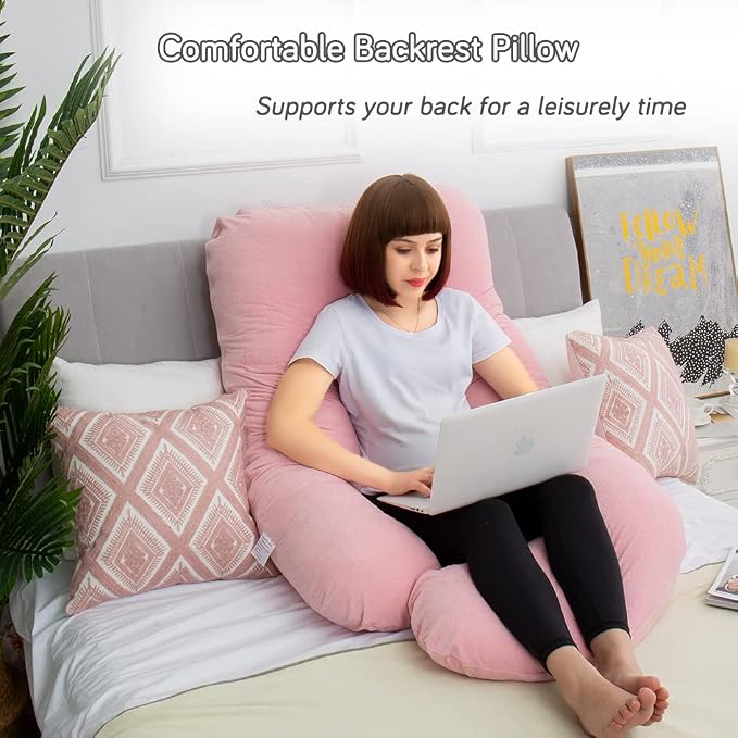 60 Inch Pregnancy Pillows for Sleeping, Extra Large U Shaped Body Pillow - Image 8