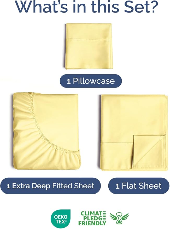 Extra Deep Twin Sheet Set - Image 2
