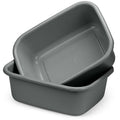 DecorRack 2 Plastic Wash Basins, Large 10 Quart Graduated Bucket, Portable by DecorRack