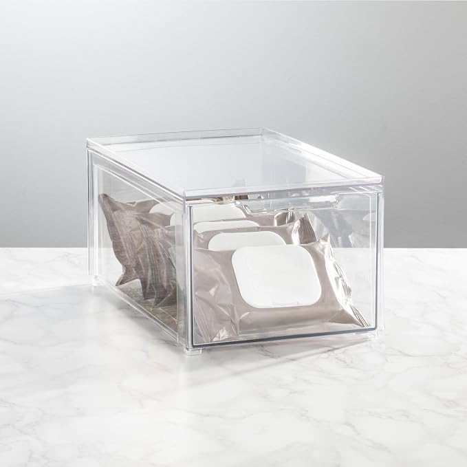 mDesign Plastic Stackable Bathroom Storage - Image 7