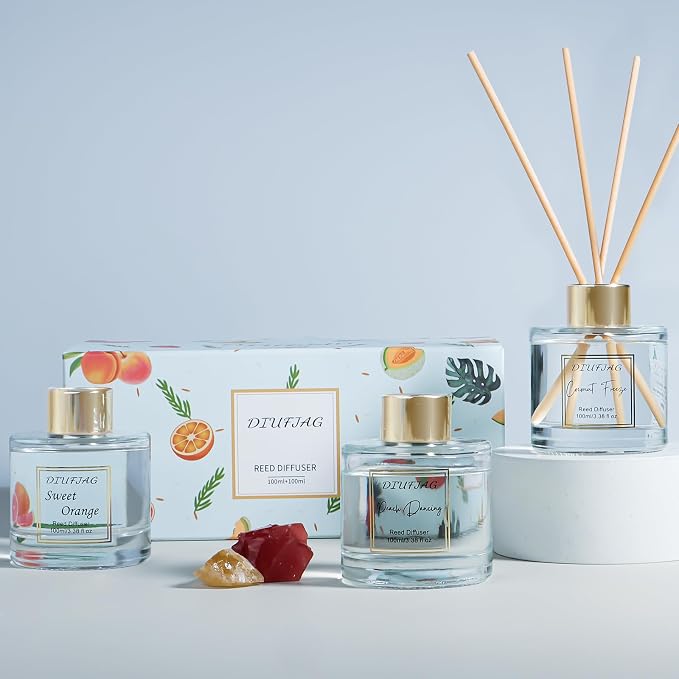 200ml Scent Diffuser with 6 Fiber Sticks, 6.76 oz Reed Diffuser Set - Image 5
