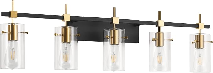SOLFART 40.1 inch Vintage Brass Bathroom Vanity Light fixtures Bathroom Wall by SOLFART