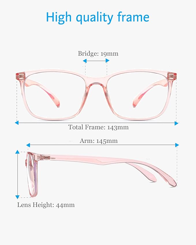 ANRRI Blue Light Blocking Computer Glasses Women Anti Eyestrain UV Filter Lens - Image 5