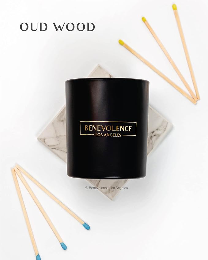 Benevolence LA Oud Wood Christmas Scented Candles | Soy Candles, 45 Hour Burn - Image 3