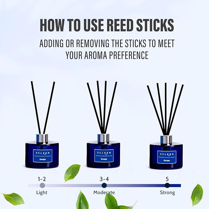 Xcleen Reed Diffuser, 6.7 Oz Escape Scented Diffuser - Image 2