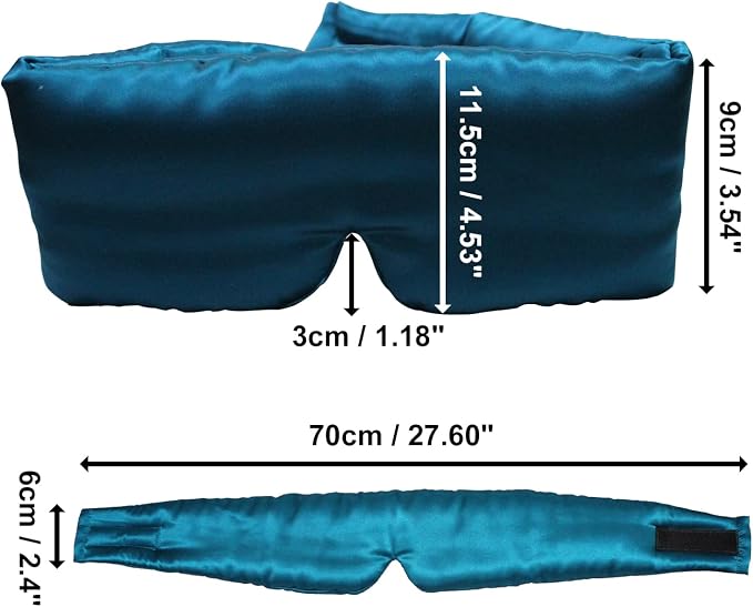 100% Mulberry Silk Eye Mask Blackout Sleeping Eye Cover - Image 3