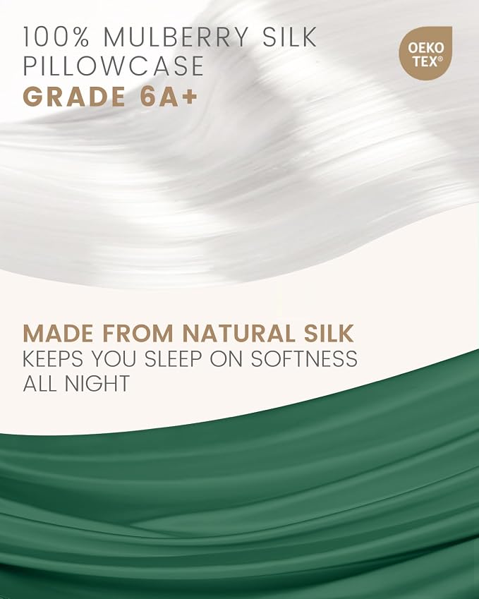 THXSILK 100% Pure Mulberry Silk Pillowcase - Image 4