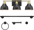 Globe Electric 63000204 5-Piece All-in-One Bathroom Accessory Set, 3-Light by GlobeElectric