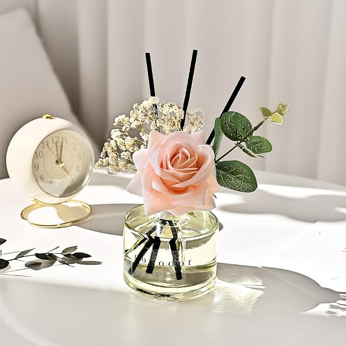 COCODOR Rose Flower Reed Diffuser/White Jasmine/6.7oz/1Pack / Home Fragrance - Image 6