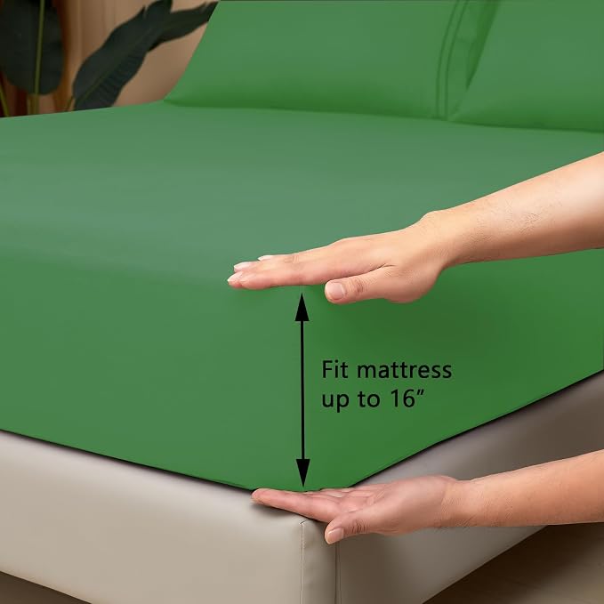 Mejoroom King Size Bed Sheet Set - Image 3