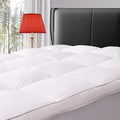 ELEMUSE Full Size Extra Thick Fusion Goose Down Feather Filled Mattress Topper by ELEMUSE