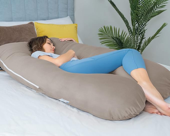QUEEN ROSE Pregnancy Pillow, U Shaped Full Body Pillows - Image 4