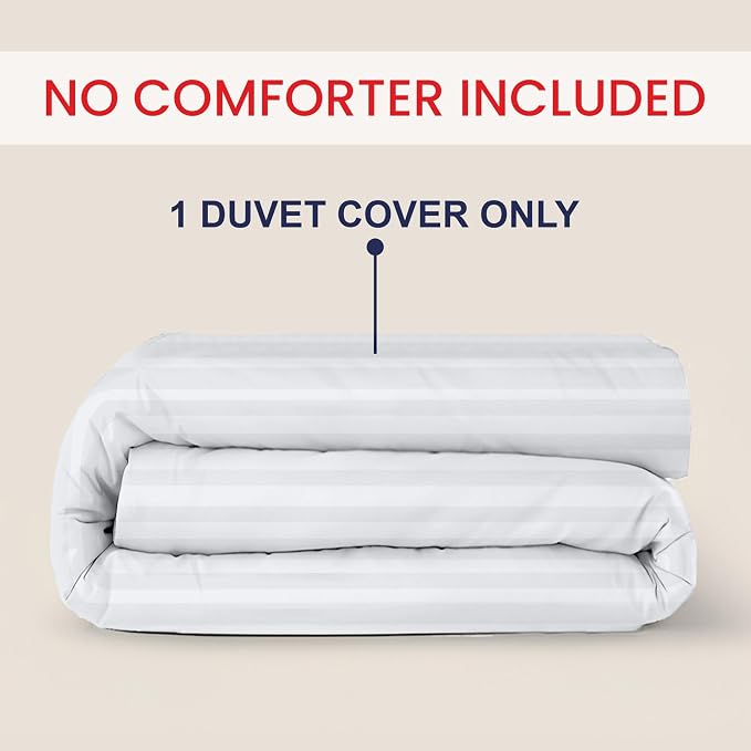 Kotton Culture 1 Pc King Size Duvet Cover Only -100% Egyptian Cotton 600 Thread - Image 2