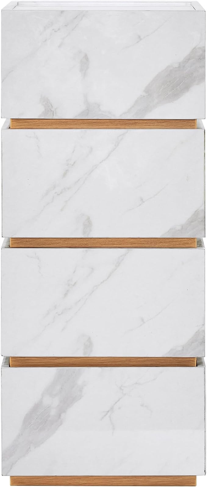 BarberPub Marble Patterned Salon SPA Cabinet, Storage Barber Organizer - Image 9