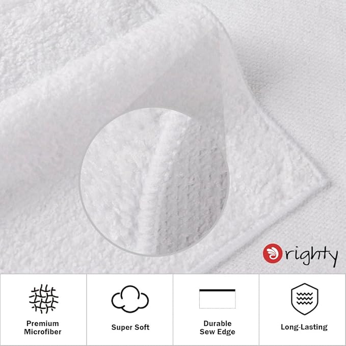 Orighty 12-Pack White Hand Towels - Image 2