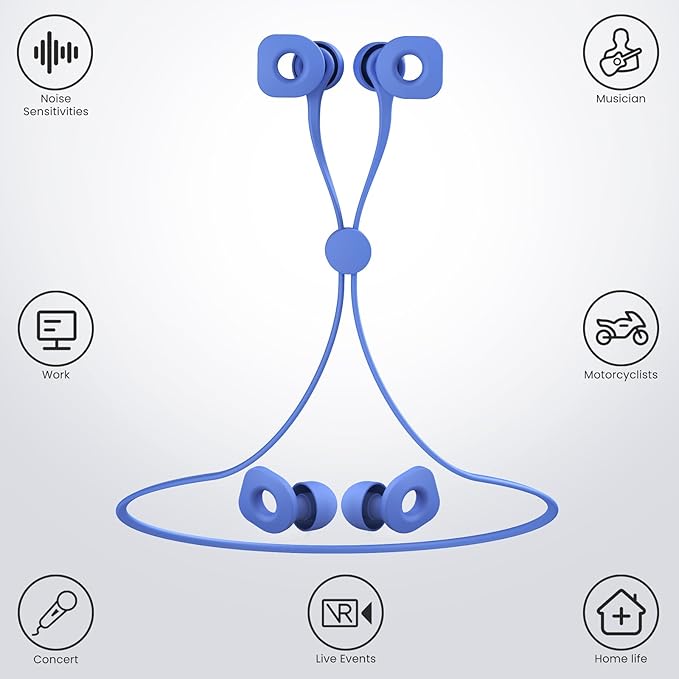 2 Pairs of Earplugs for Sleeping, Reusable Hearing Protection Ear Plugs - Image 2