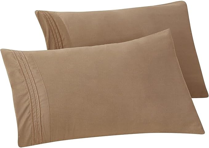 Elegant Comfort Solid Pillowcases 1500 Premium Hotel Quality Microfiber by ELEGANTCOMFORT
