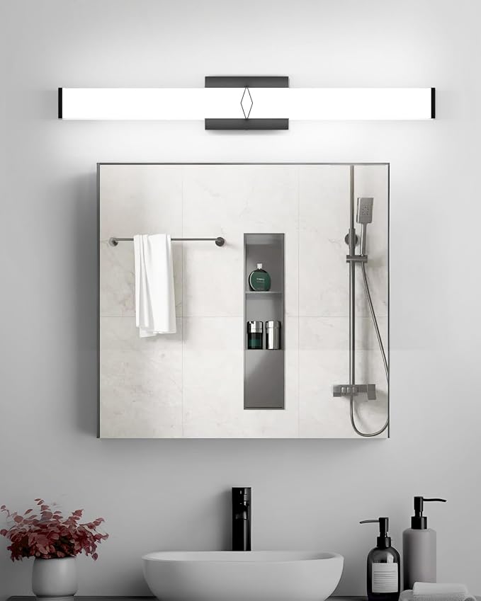 Modern Bathroom Light Fixtures, 32inch Dimmable Bathroom Vanity Lights Over - Image 8