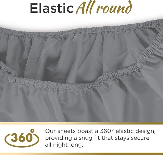 Knit Jersey 100% Cotton 2 Twin XL Fitted Bed Sheets Soft and Comfy - Image 2