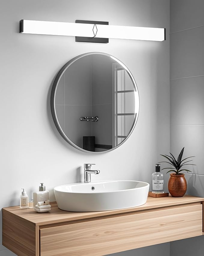Modern Bathroom Light Fixtures, 32inch Dimmable Bathroom Vanity Lights Over - Image 7