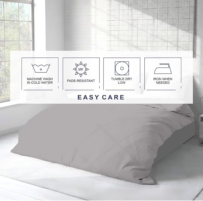 Kotton Culture 1 Pc Duvet Cover Queen Size/Full Size-100% Egyptian Cotton 600 - Image 6