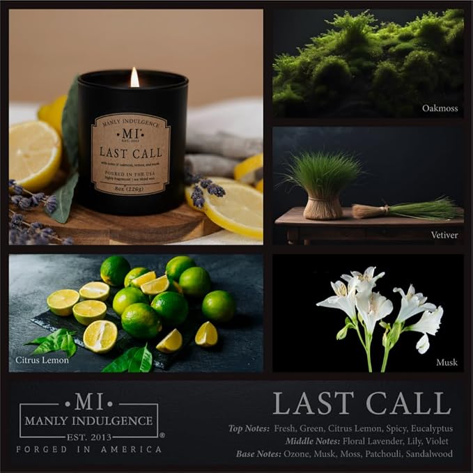 Manly Indulgence Last Call Scented Candles - Image 2