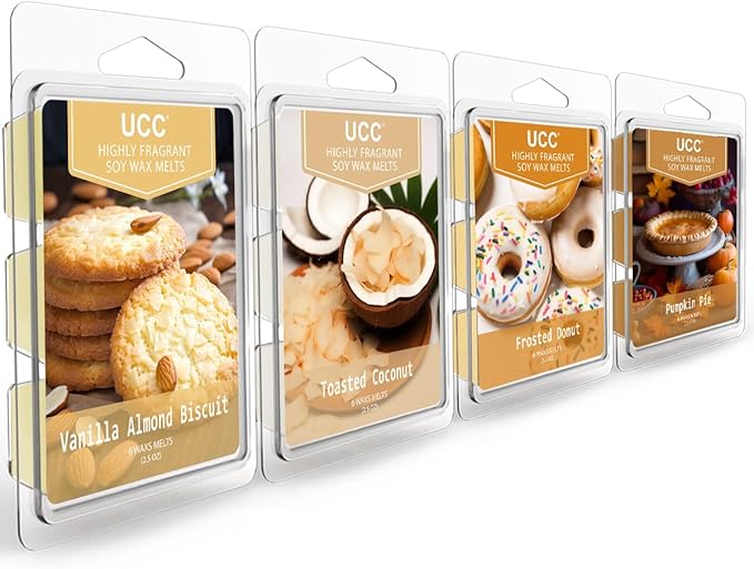 UCC Premium Wax Melts, Fall Variety Fragrance Melts, Scented Soy Wax Melts Cubes by UCCHomeFragranceAccompany