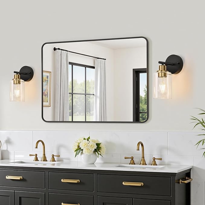 Zarbitta Set of 2 Wall Sconces for Bathroom, Bathroom Wall Lamp for Mirror - Image 6