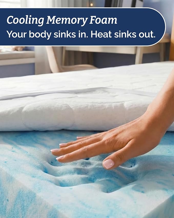 Memory Foam Mattress Topper - Image 4