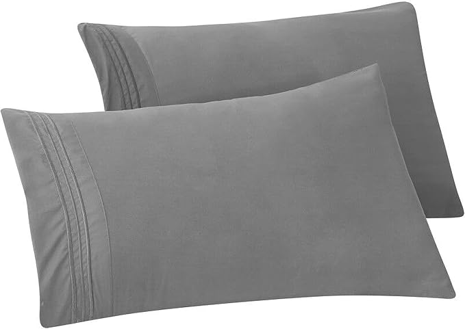 Elegant Comfort Solid Pillowcases 1500 Premium Hotel Quality Microfiber by ELEGANTCOMFORT