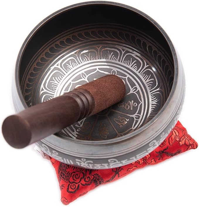 Premium Tibetan Singing Bowl Set – Handmade in Nepal Sound & Meditation Bowl – - Image 7