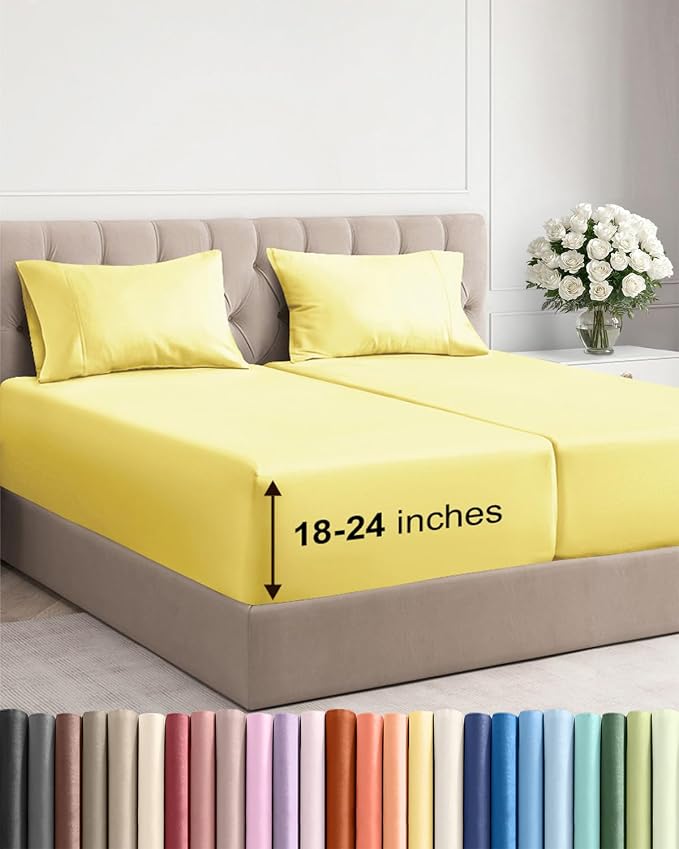 Extra Deep Split King Sheet Set by CGKUnlimited