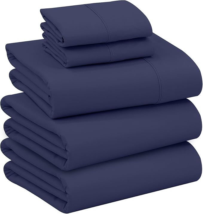 RUVANTI 100% Cotton Sheets – Split King Size Percale Bedding, Cooling & by Ruvanti
