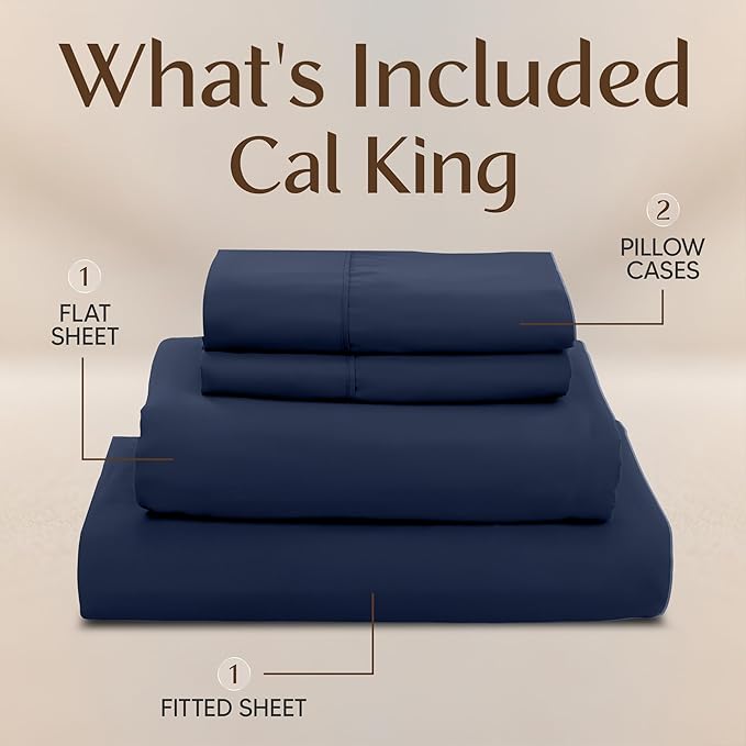 Utopia Bedding California King Size Sheet Set – 4 Piece Bed Sheets, Soft and - Image 3